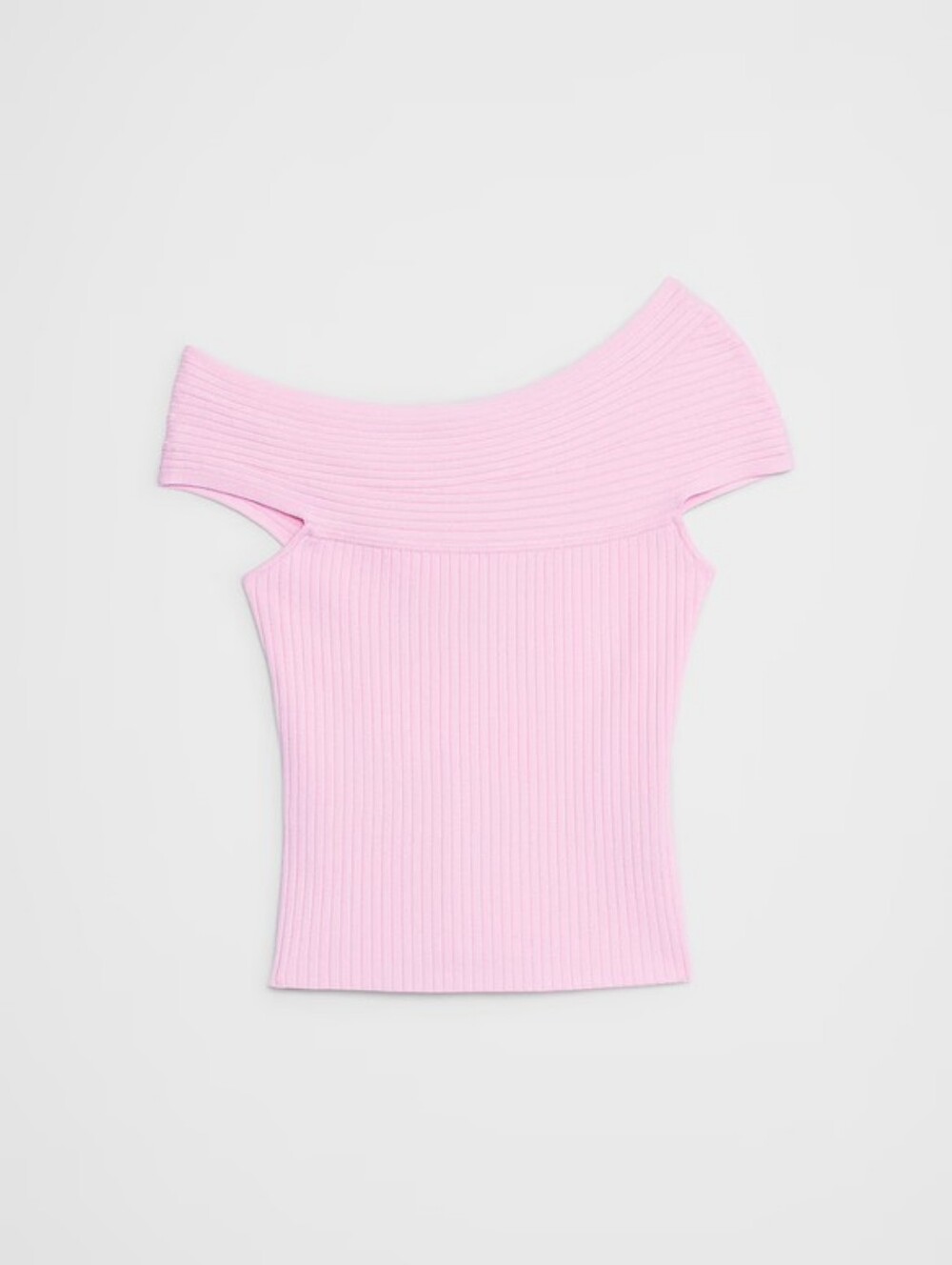 NWT BANANA REPUBLIC | $85 Asymmetrical Ribbed Sweater Blouse - Pink - Picture 4 of 6